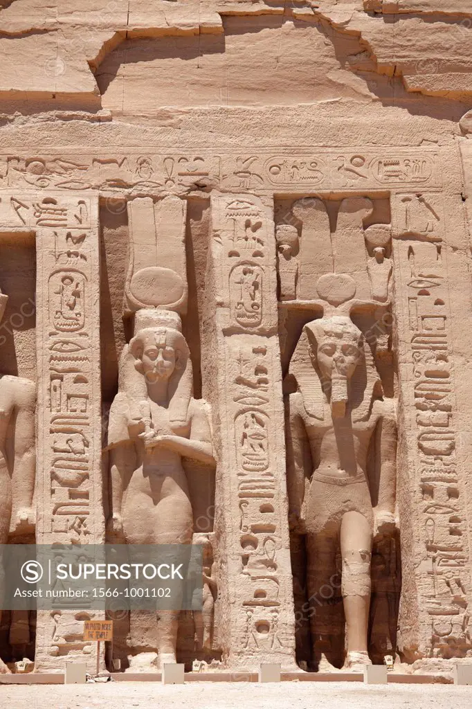Nefertari´s Temple at Abu Simbel, Aswan, Egypt