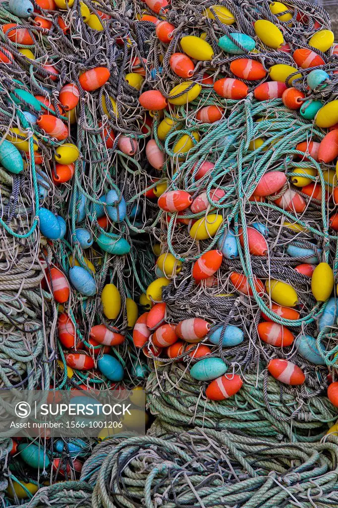 Nets at Lastres, Colunga, Asturias, Spain