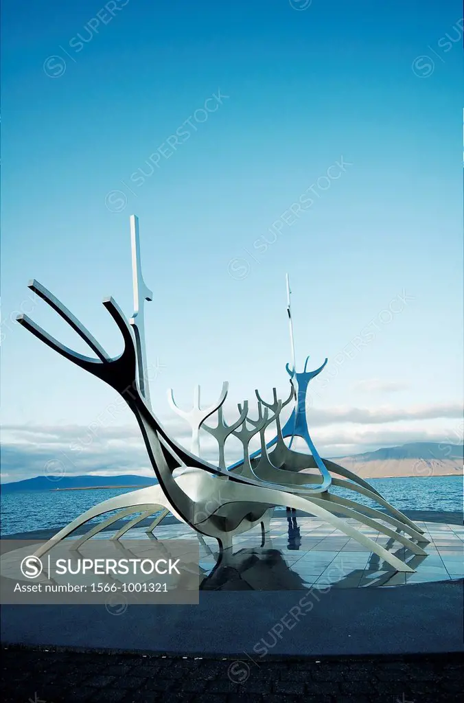 Viking memorial statue at Reykjavik, Iceland