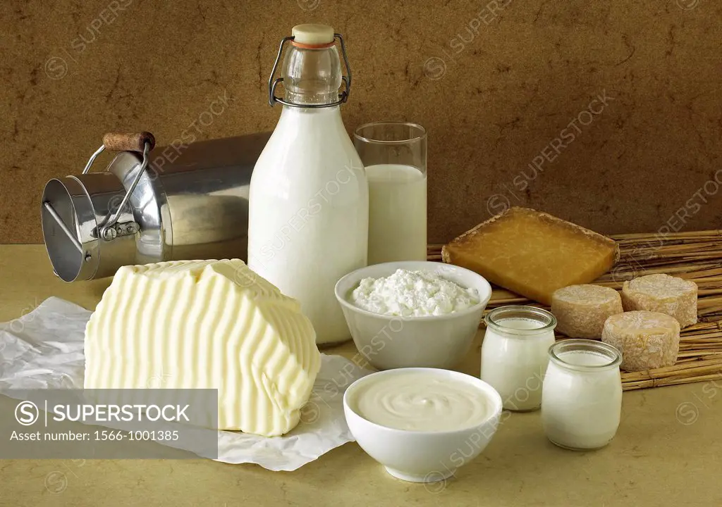 Milk Based Products, Milk, Double cream, Yoghurt, Soft cheese, Butter, Cheese