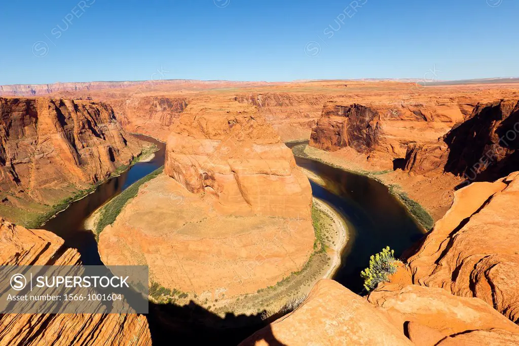 United States, Arizona, Page , Glen Canyon National Recreation Area , Horseshoe Bend , Colorado river.