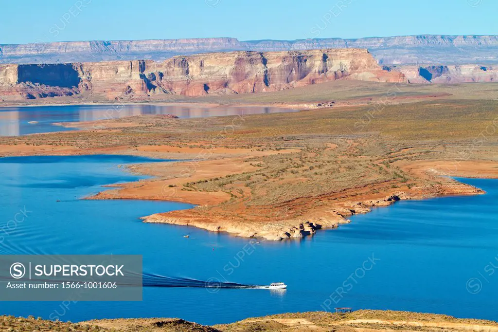 United states, Arizona,Page , lake Powell on the Colorado river.