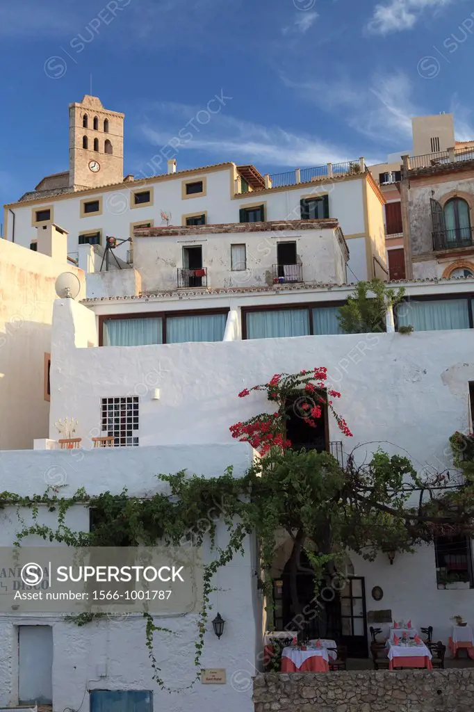 Spain, Balearic Islands, Ibiza, Old town Dalt Vila