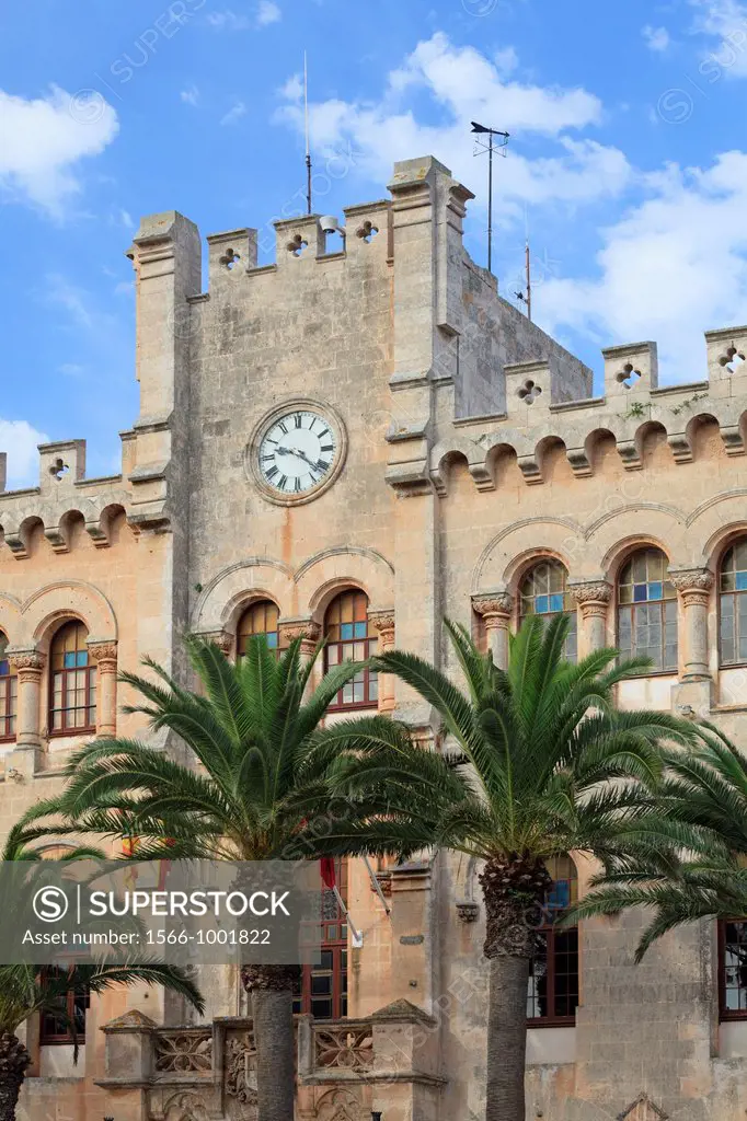 Spain, Balearic Islands, Menorca, Ciutadella, Old Town, Town Hall Ajuntament