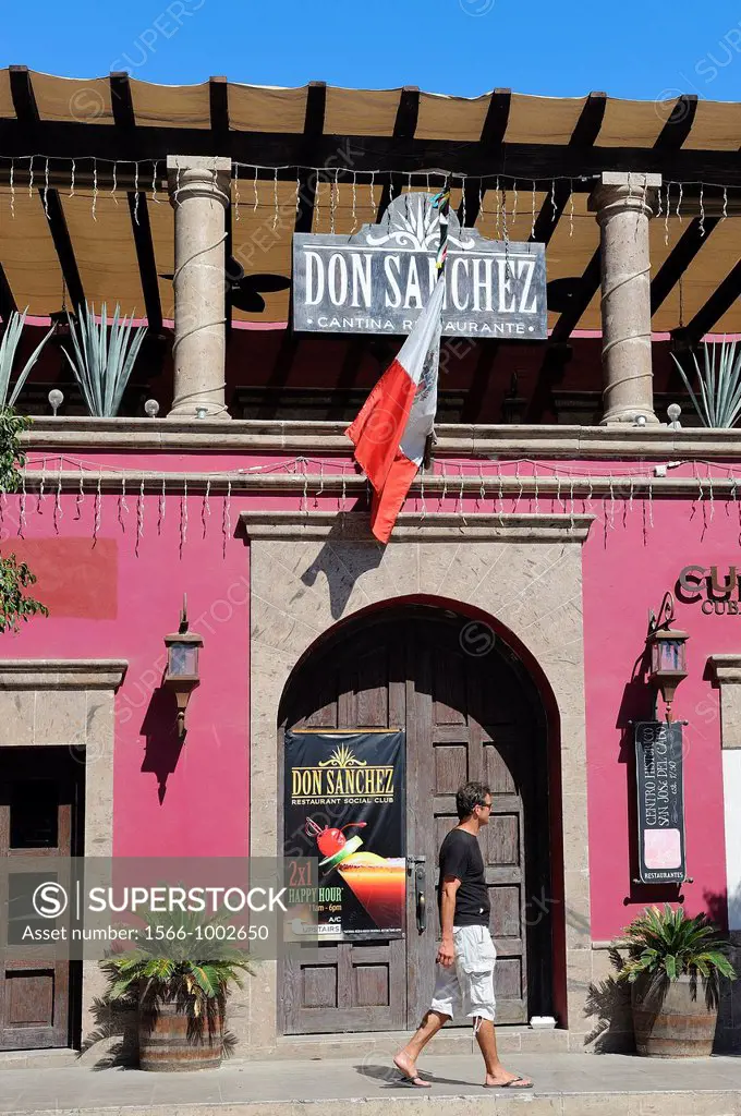 Mexico, Baja California, San Jose del Cabo, Restaurant and bar Don Sanchez