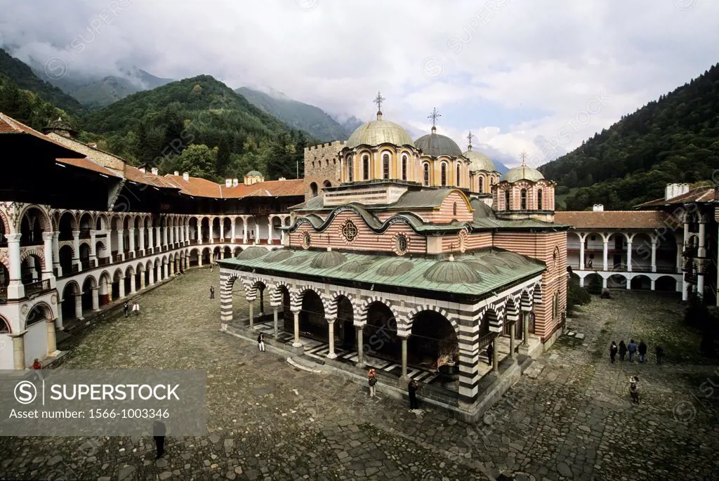 main church of the Rila Monastery, Bulgaria, Europe
