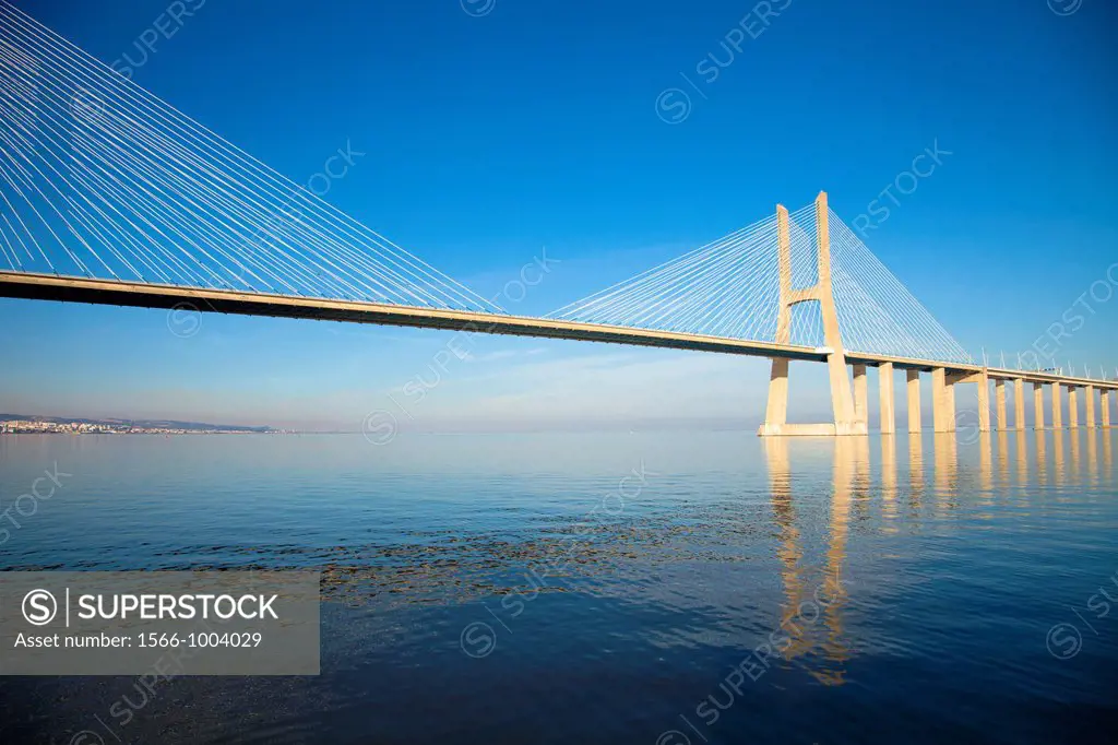 Vasco da Gama Bridge  Lisbon  Portugal
