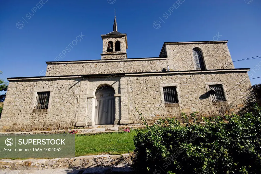 Church of Santa María de las Nieves in Somosierra, Madrid, Spain