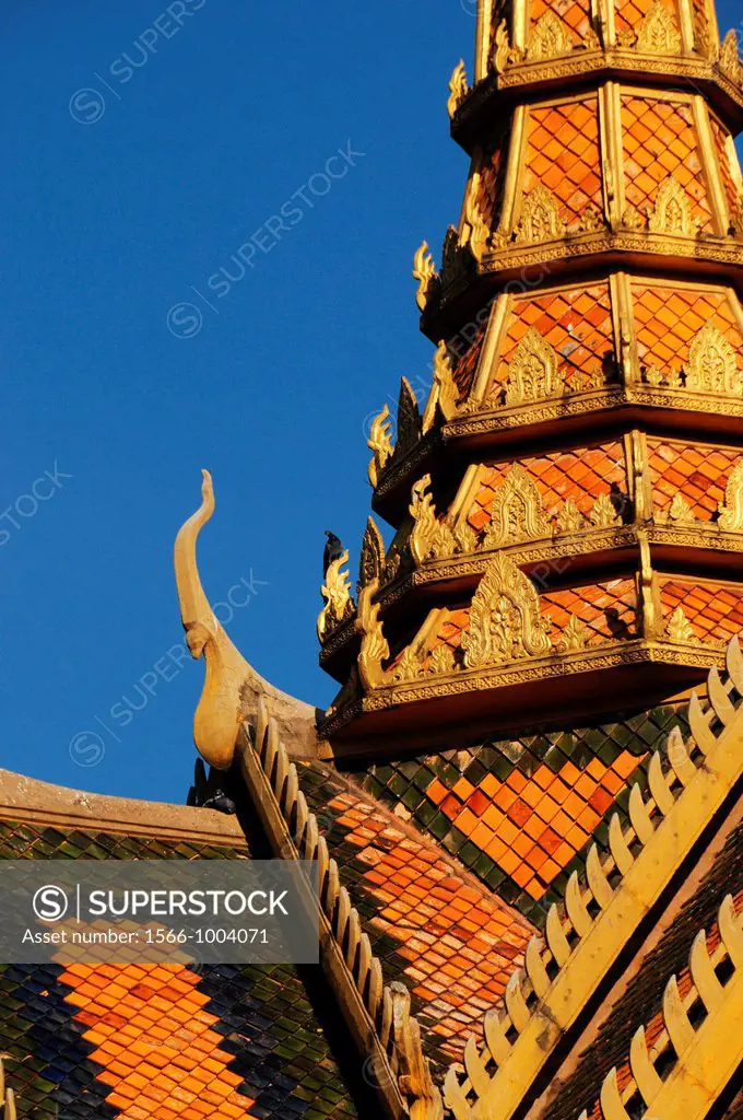 Roof of Silverpagoda in Phnom Penh