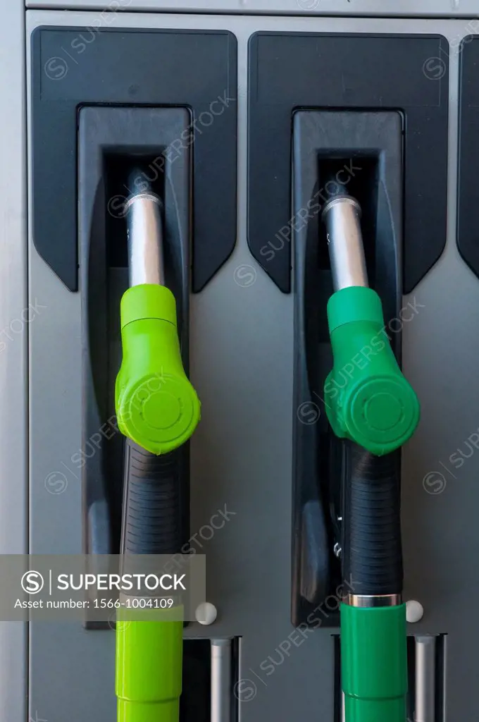 Gas pumps at gas station