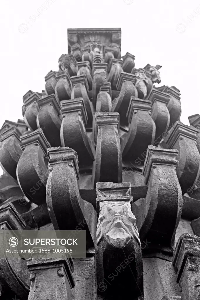 Deepstambh light pillar of Someshwar Temple, Chas Kaman Rajgurunagar, Maharashtra, India