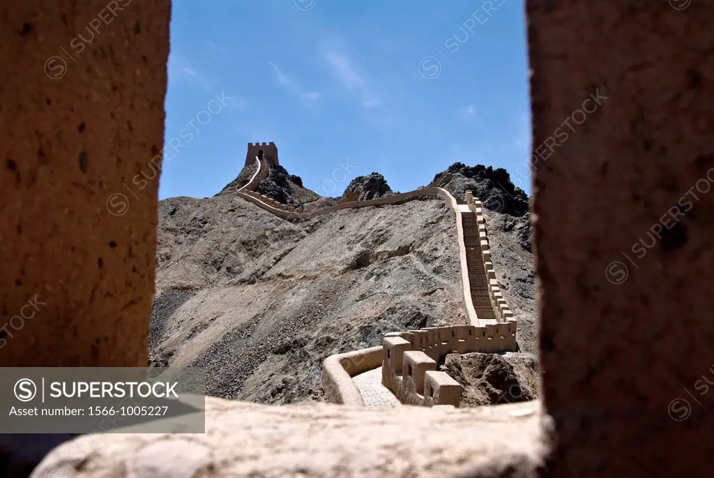 Jiayuguan section of the Great Wall of China  Gansu Province, China