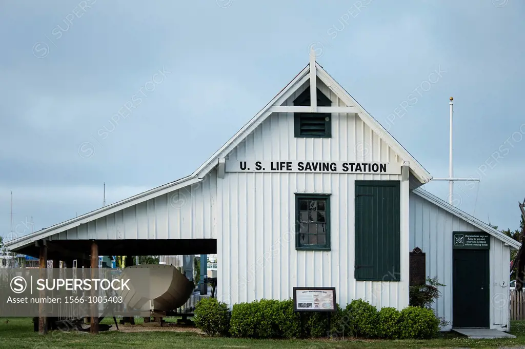 Historic US Life Saving Station, Lewes, Delaware, USA