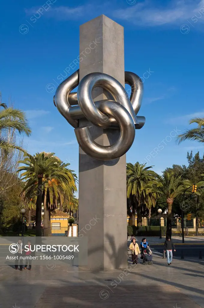 Sculpture The Knot by Jose Noja, Huelva, Spain,