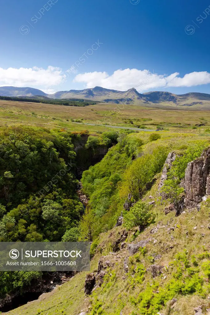 Inver Tote, The gorge formed by the river Lealt, Isle of Skye, Scotland, Europe
