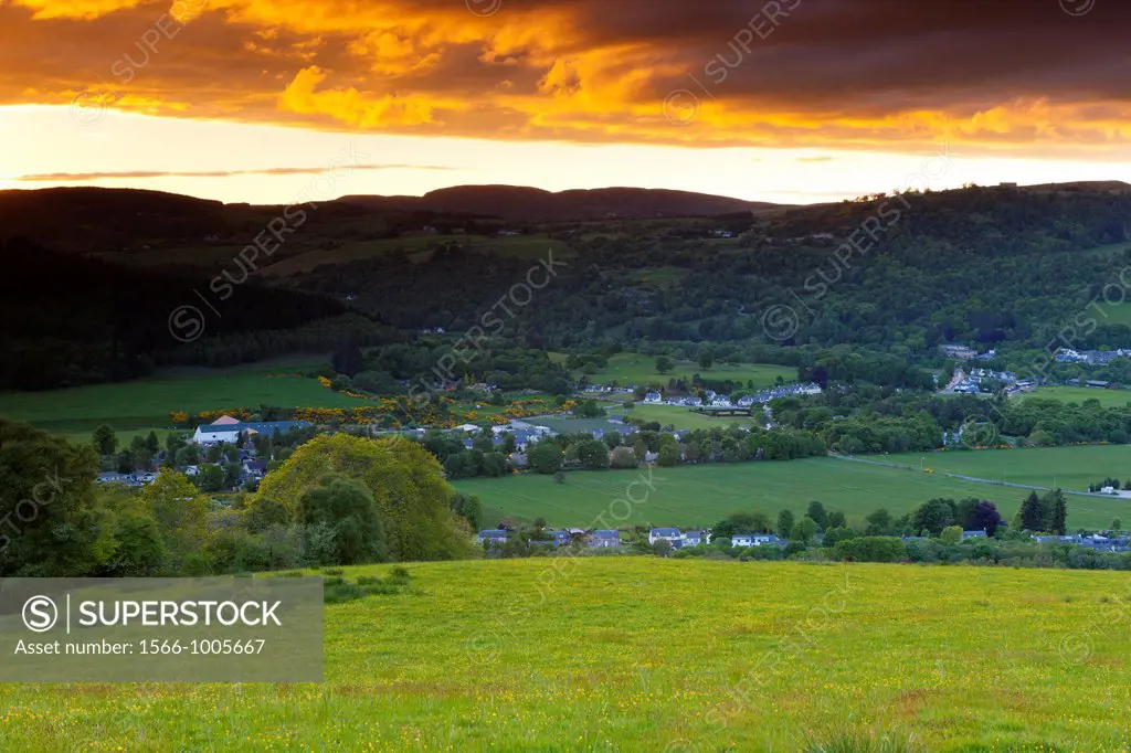 View over Glen Coiltie, Drumnadrochit, Highlands, Scotland, United Kingdom, Europe