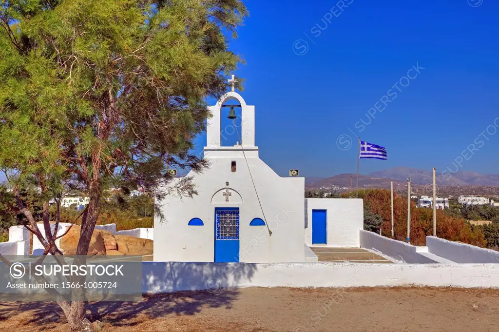 Chapel at Maragas beach, Naxos, Greece