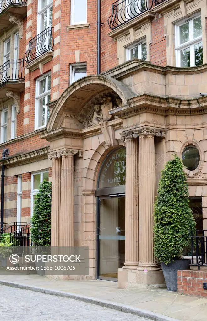 Clarendon Court period apartment building, Maida Vale, London, UK