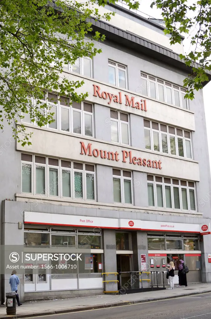 Royal Mail Mount Pleasant sorting office, Clerkenwell, London, UK