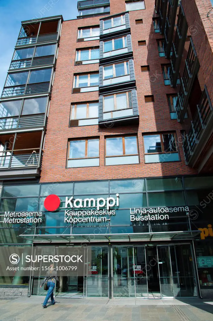 Kamppi kauppakeskus metro station shopping centre bus station complex exterior central Helsinki Finland Europe