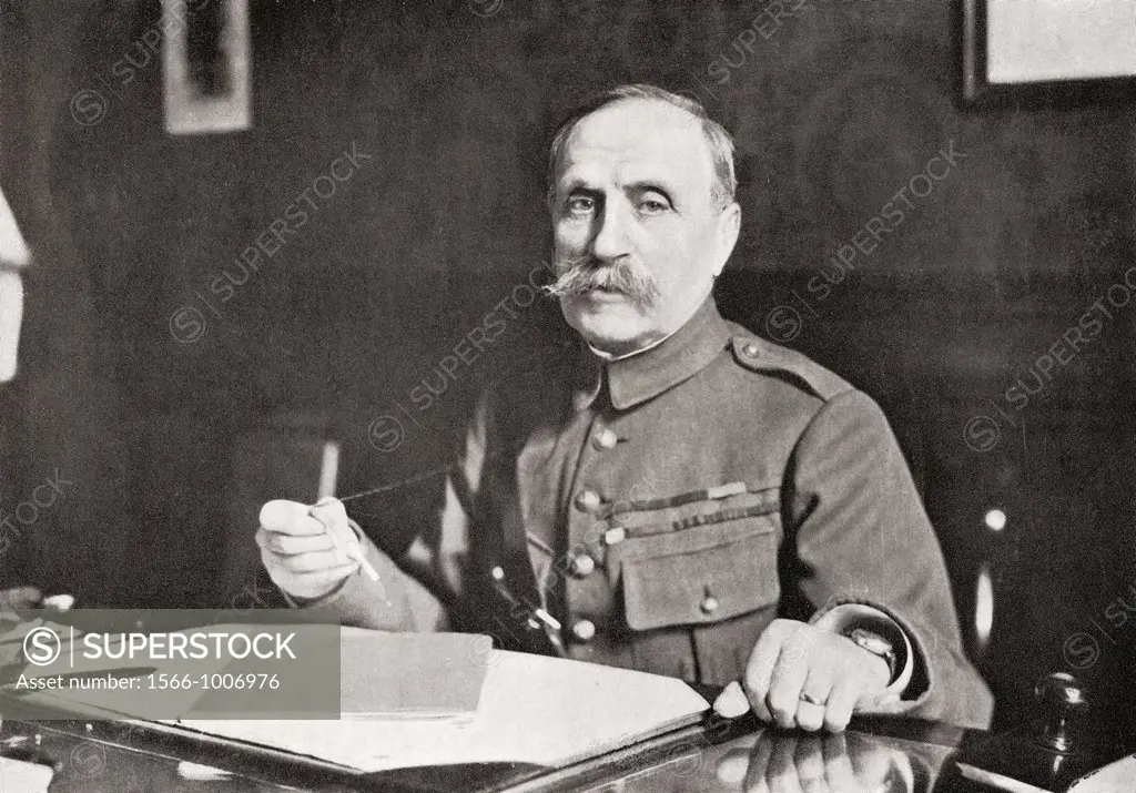 Marshal Ferdinand Foch, 1851 - 1929  French soldier, military theorist and First World War hero  From The Year 1919 Illustrated