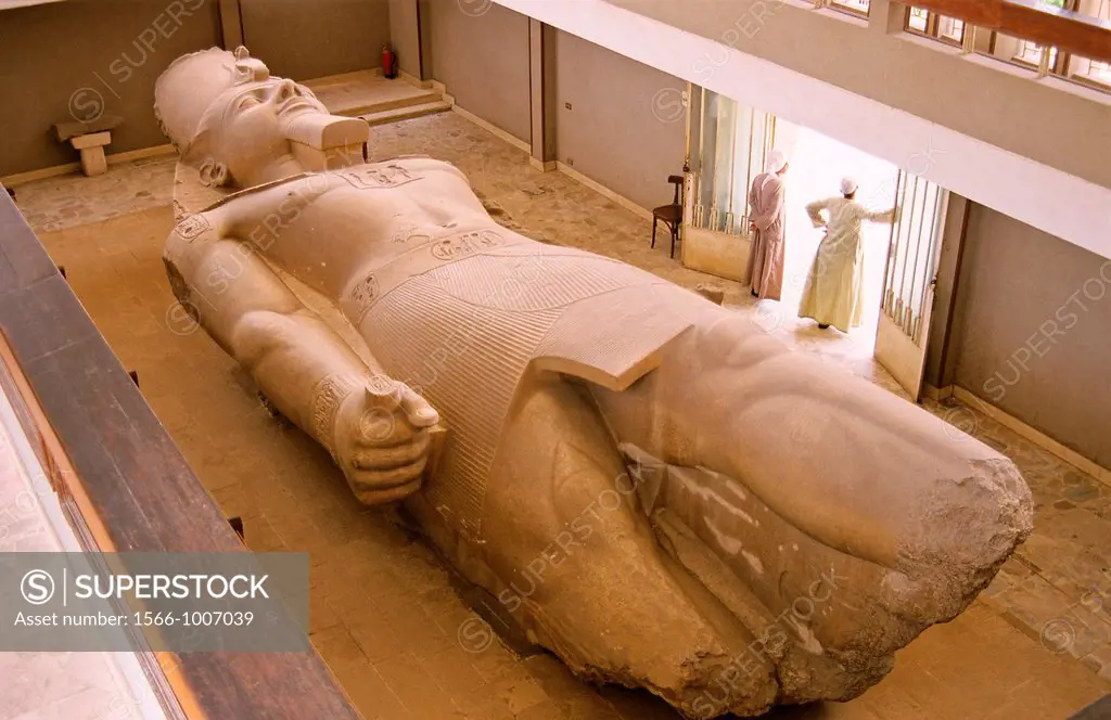 Colossal statue of Ramesses II, Ruins of Memphis, Egypt, Africa,