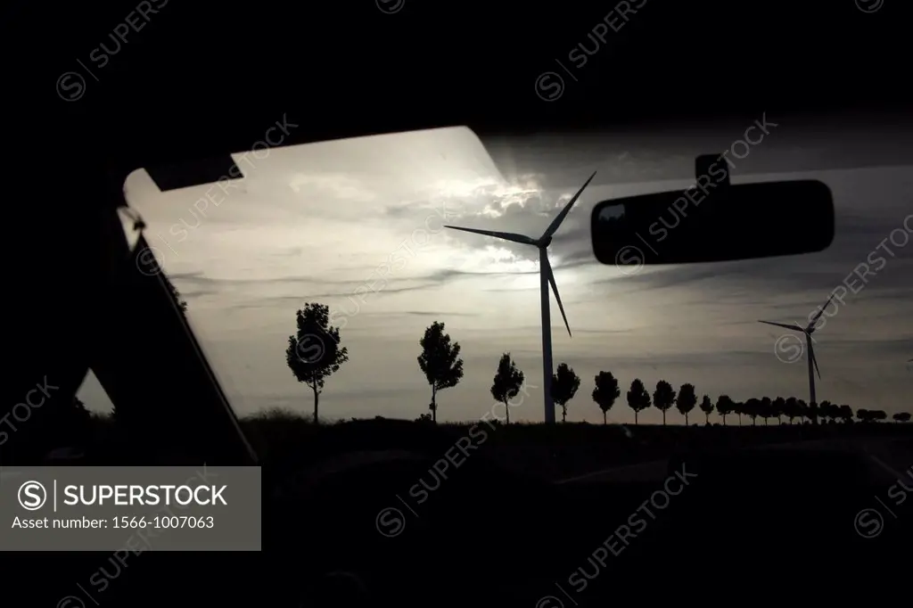 wind farm in the somme valley in france