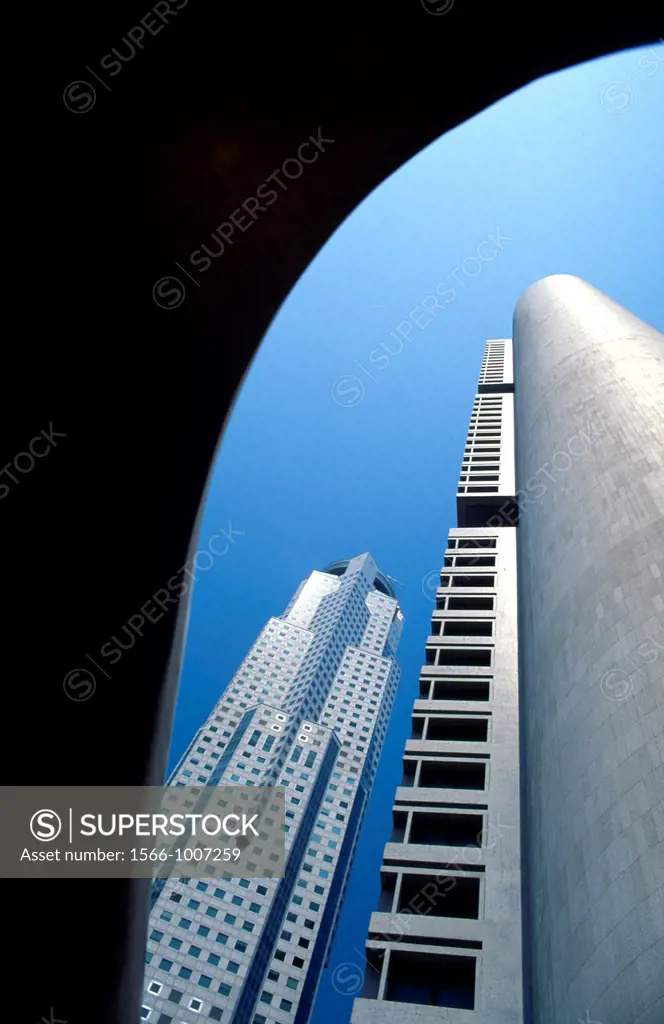 Modern skyscrapers, Singapore.