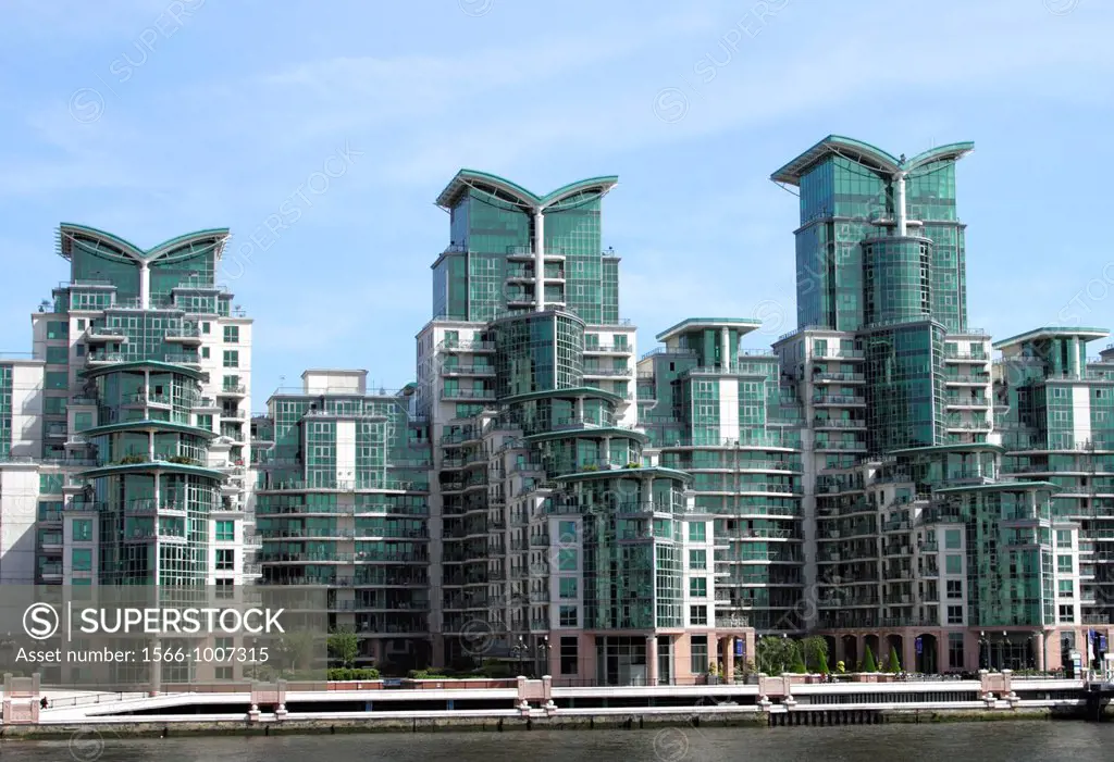 Modern apartments St George´s Wharf Vauxhall London