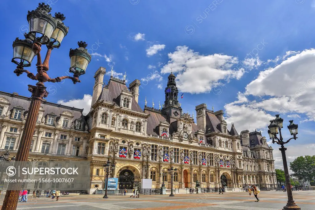 France , Paris City, City Hall Bldg