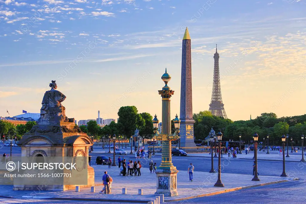 France , Paris City, Concorde Square,
