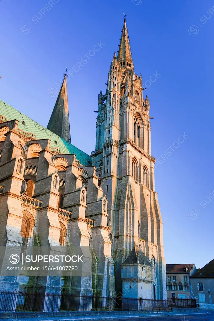 France , Chartres City , Chartres cathedral W H