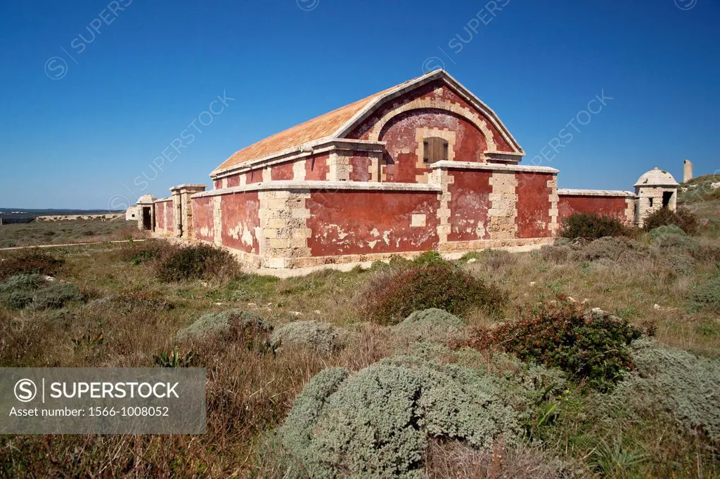 tinderbox of the Queen, nineteenth century Fortress of Isabel II, nineteenth century Puerto La Mola of Mahon Menorca Spain Balearic Islands
