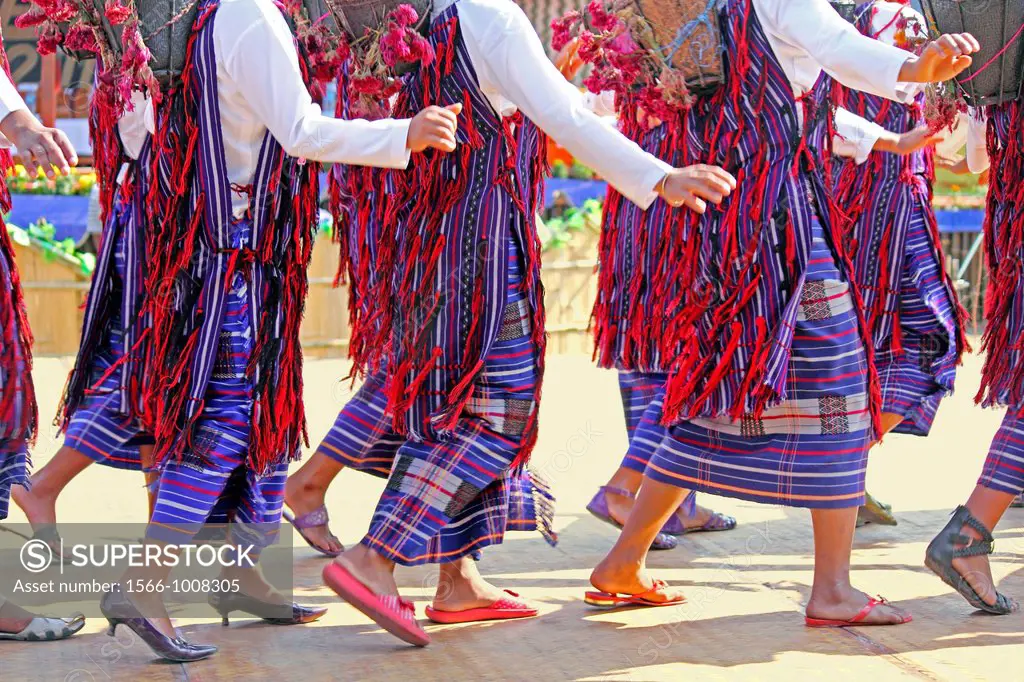 Tangsa Girls, Pangwa performing dance at Namdapha Eco Cultural Festival, Miao, Arunachal Pradesh, India
