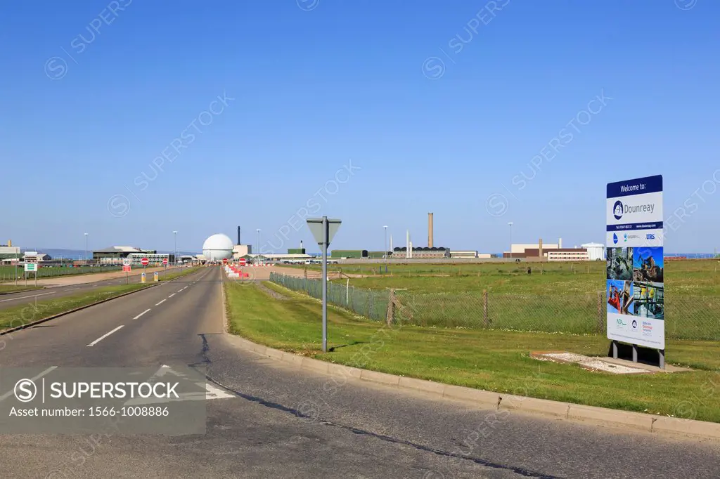 Thurso, Caithness, Highland, North Scotland, UK, Britain, Europe  Dounreay nuclear power station atomic energy and research establishment now being de...