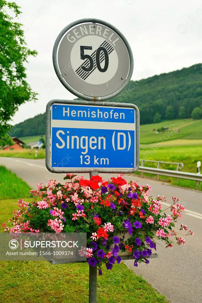 Name sign, Stein am Rhein, Switzerland