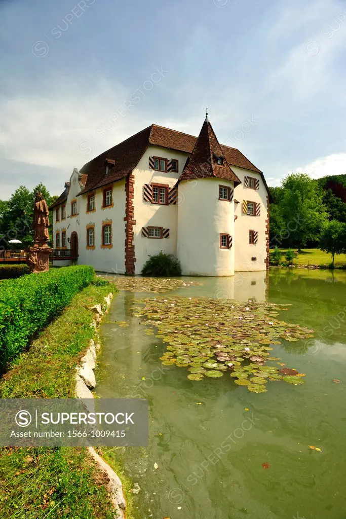 Water palace, now top restaurant and townhall, Inzlingen, Germany