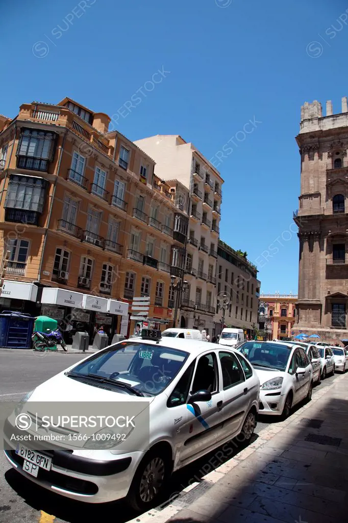 Molina Lario Street near the Cathedral of Malaga, Spain