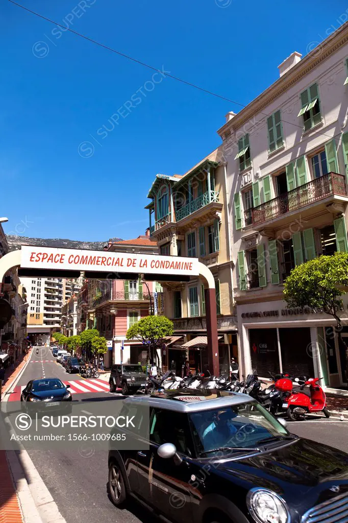 Street in La Condamine, Monaco