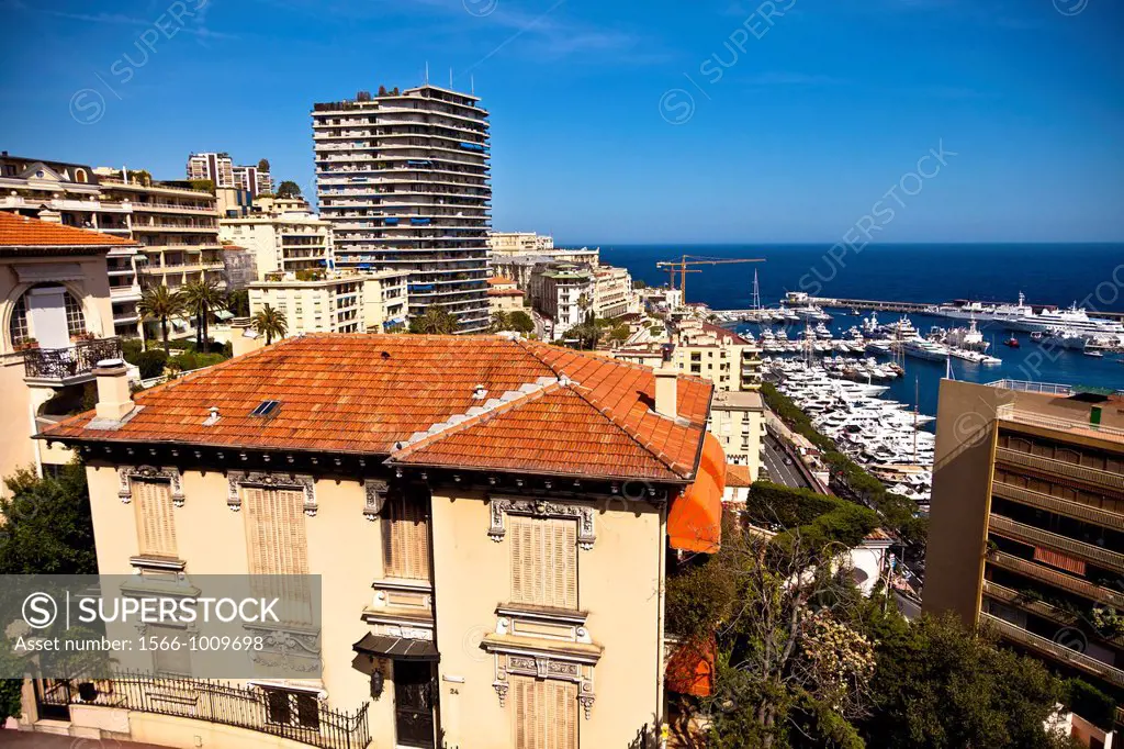 Moneghetti district in Principality of Monaco, Europe