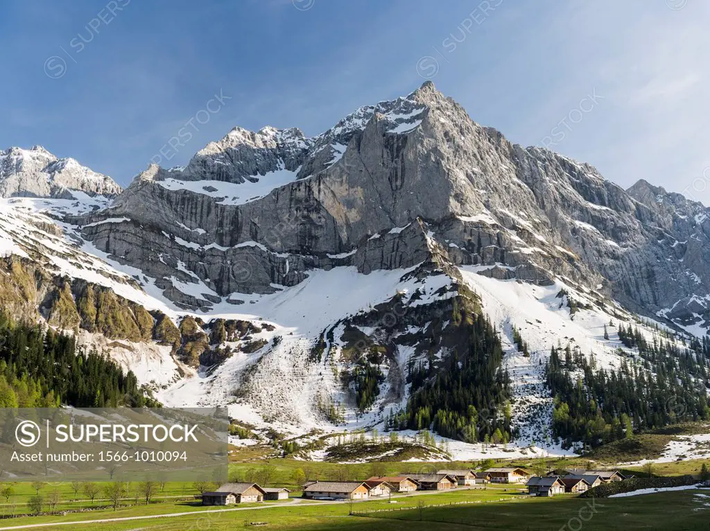 Eng Valley, Karwendel mountain range, Austria The alp village Eng In spite of the booming tourism Eng village is still a traditional, diary producing ...