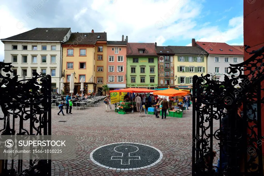 Market place at Bad Saeckingen, Baden