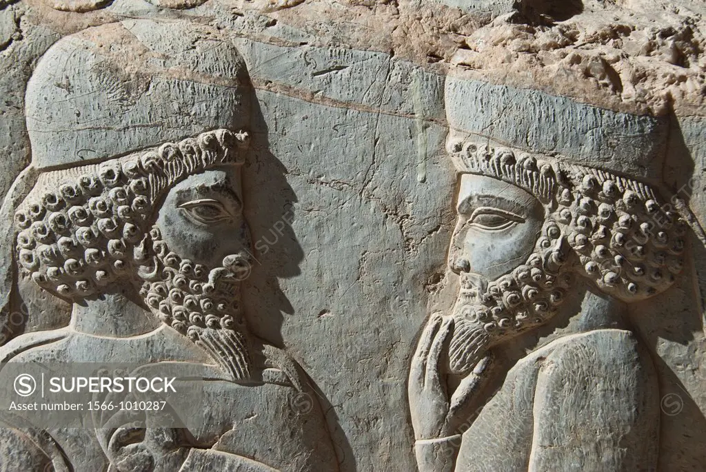 Persian Merchants reliefs, Persepolis, Shiraz, Iran