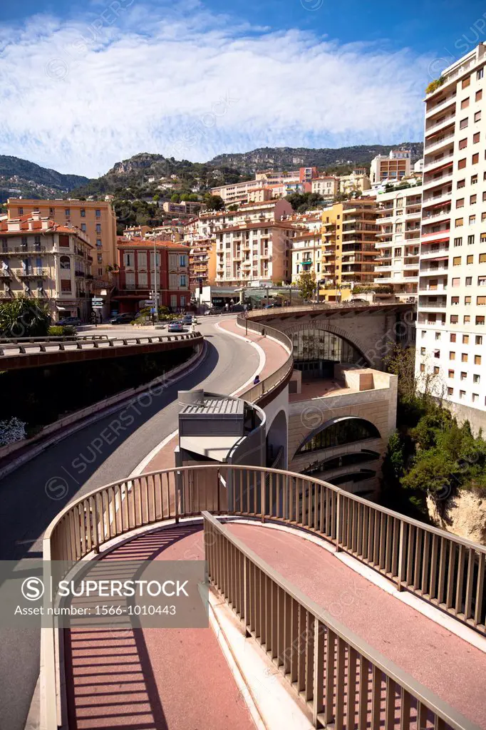 Moneghetti district in Principality of Monaco, Europe