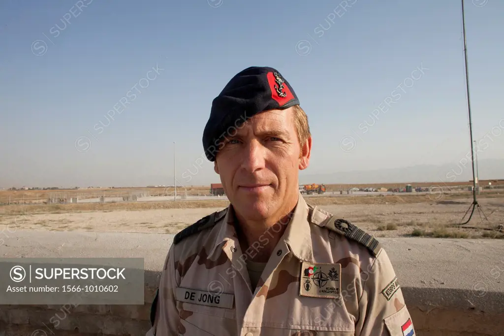 Colonel Jarst de Jong, commander of the dutch military in Kunduz, Afghanistan