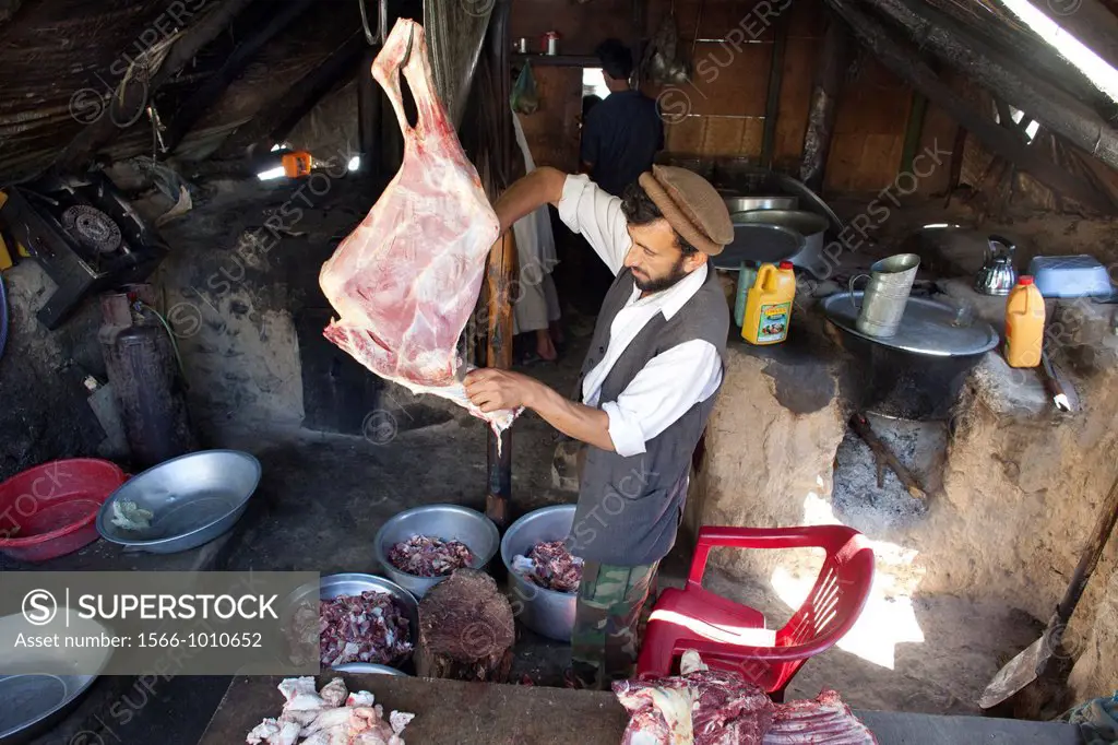 butcher in Kabul, afganistan