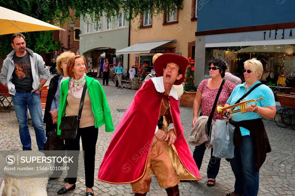 The Trompeter of Bad Saeckingen, literary figure of Joseph Victor von Scheffel, lives for tourists still