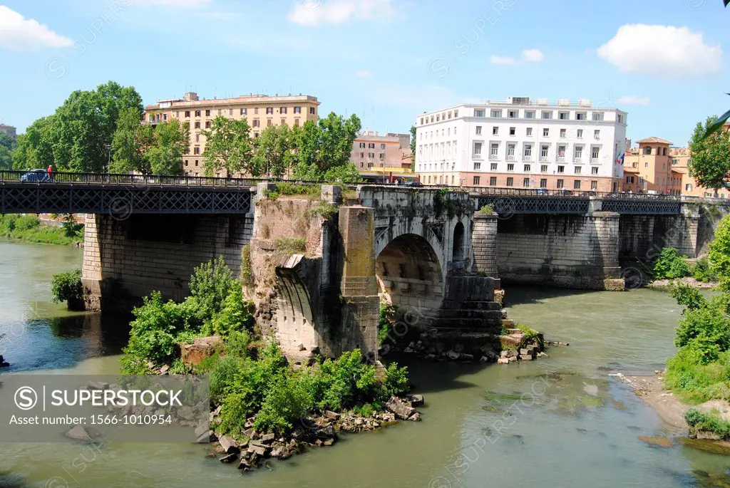View of Ponte Rotto. Rome