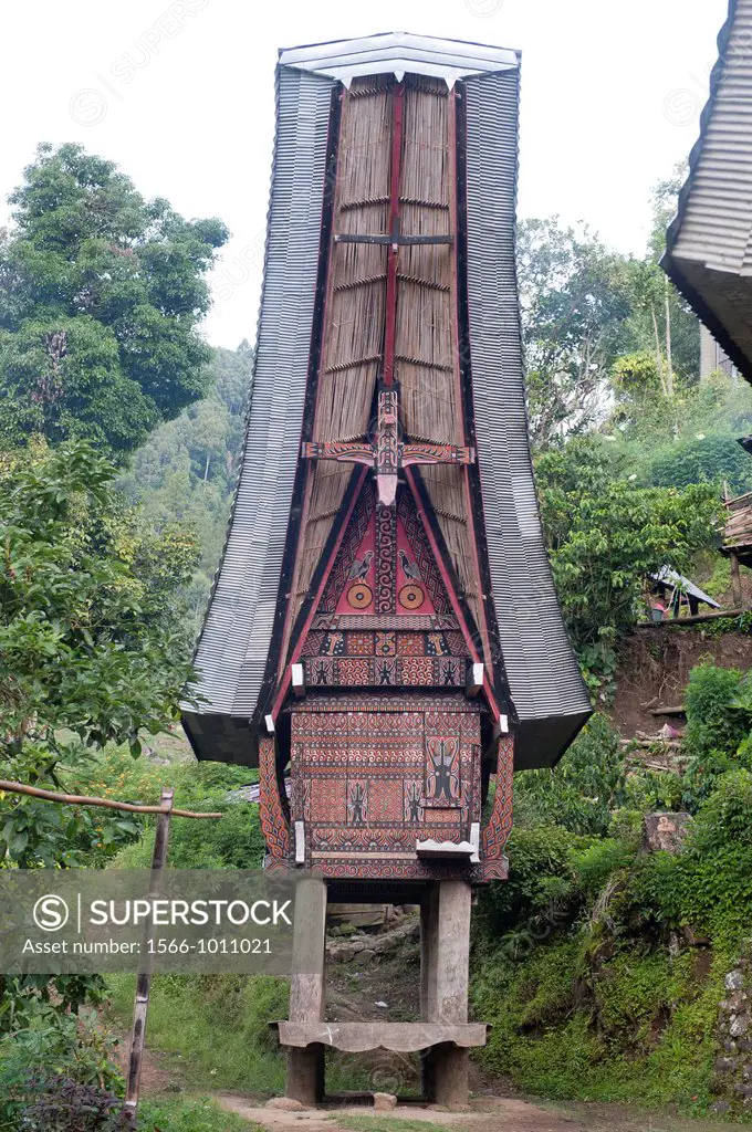 Toraja traditional house in tana toraja, sulawesi,indonesia