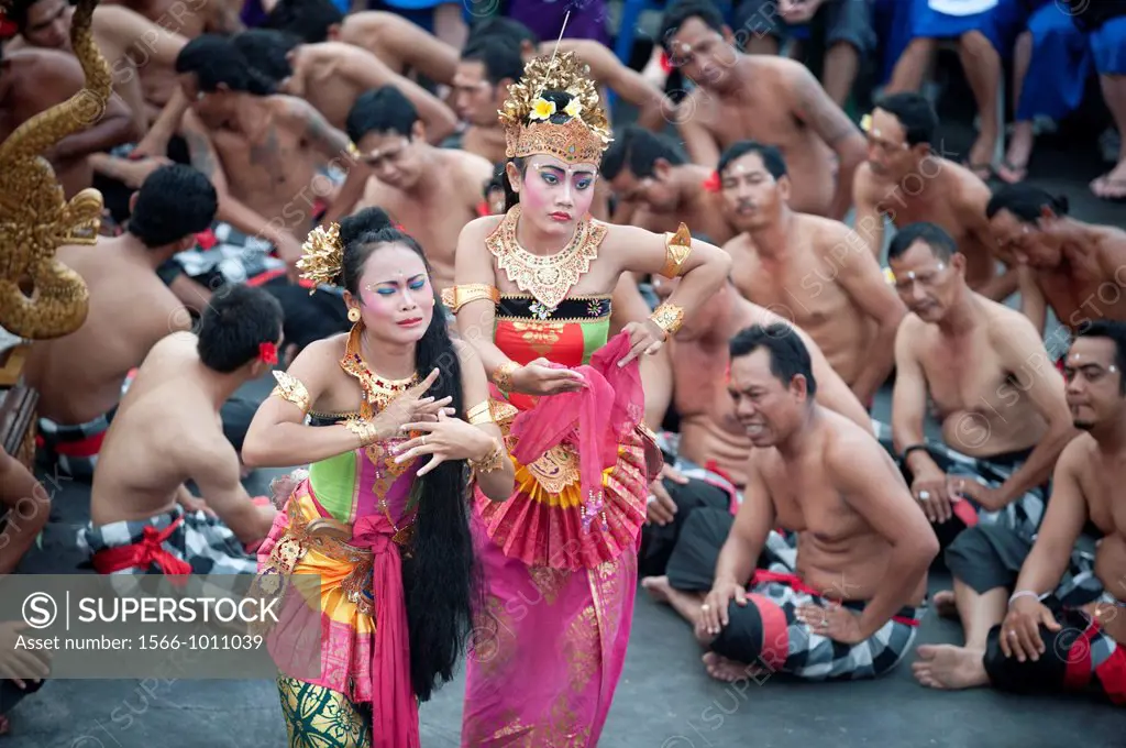 Kecak dance in bali island, indonesia,southeast Asia
